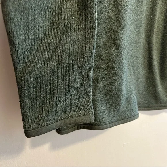 Boys Patagonia dark green better sweater 1/4 zip pullover jacket size 14 XL - Picture 4 of 7